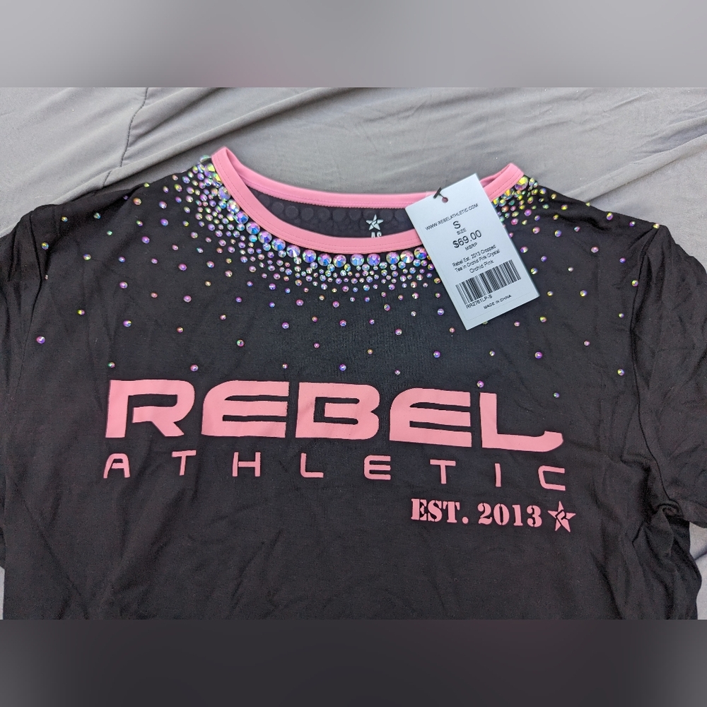 Adult Rebel Athletic Cropped Tee - Picture 2 of 12